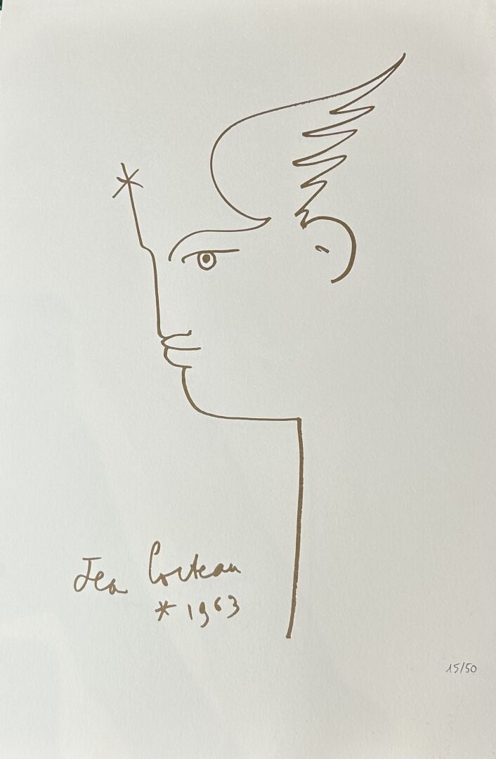 Ecole moderne - Ensemble de dessins et lithographies : - Gouache sur papier Nat…