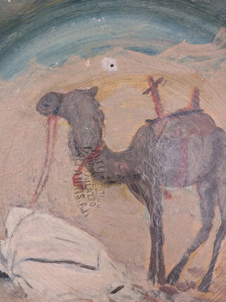 Honoré MILAZZO à Vallauris - Paire d'assiettes en terre cuite émaillée à décor…