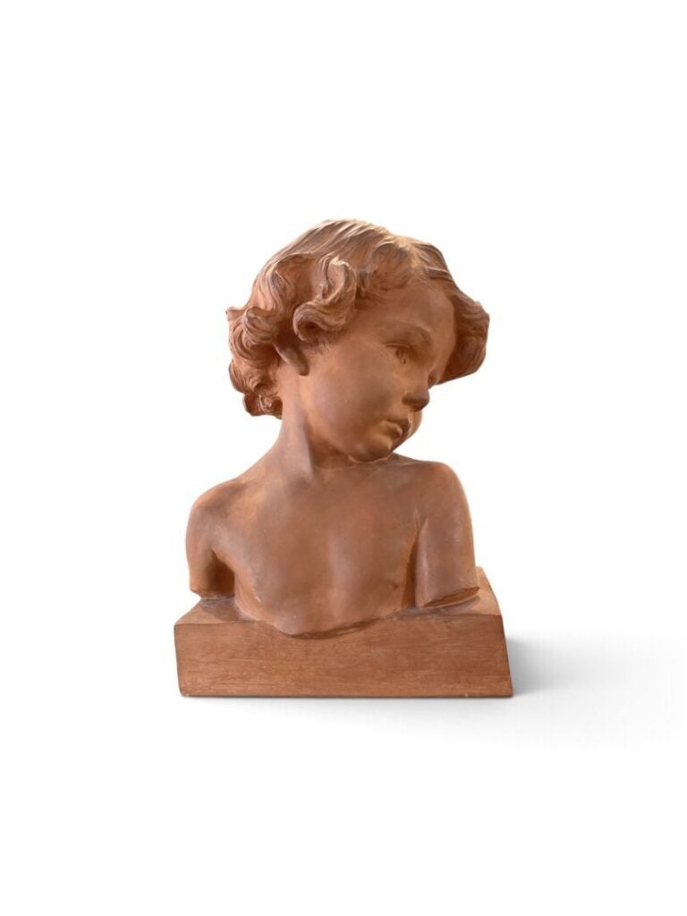 Jean-Marie CAMUS (1877-1955) - Buste de jeune enfant - Epreuve en terre cuite -…