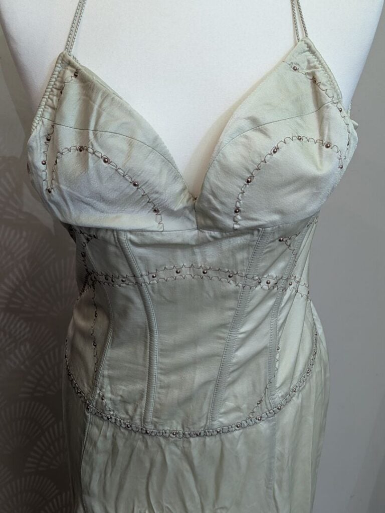 JUST CAVALLI - Robe bustier en soie à fines bretelles en soie. - T.38 (42 Itali…