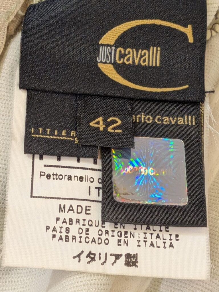 JUST CAVALLI - Robe bustier en soie à fines bretelles en soie. - T.38 (42 Itali…