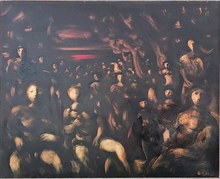 Sylvain VIGNY (1903-1970) - "Foule dans un paysage" - Huile sur toile - Signée…