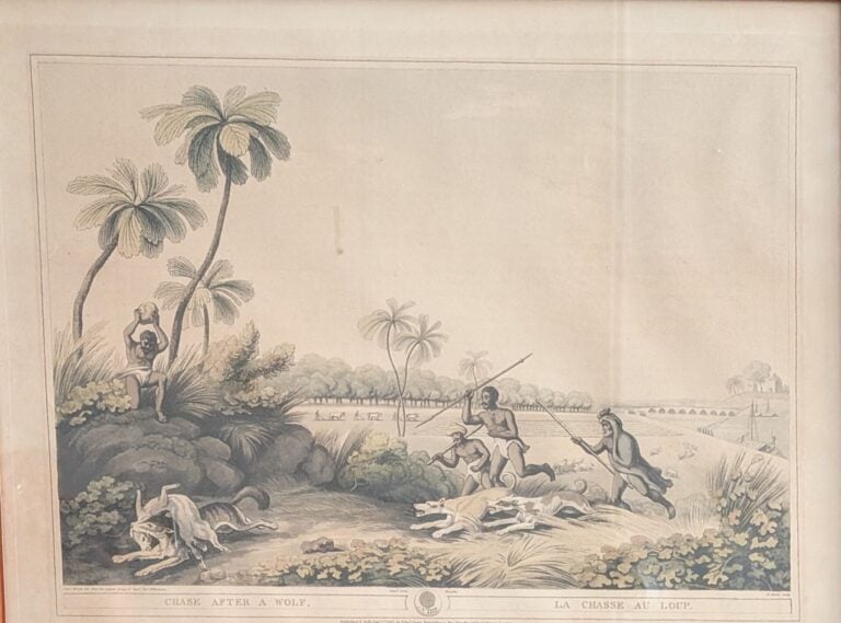 Thomas WILLIAMSON (act.c.1800 - c.1835), d'après - La chasse au loup - Un tigre…