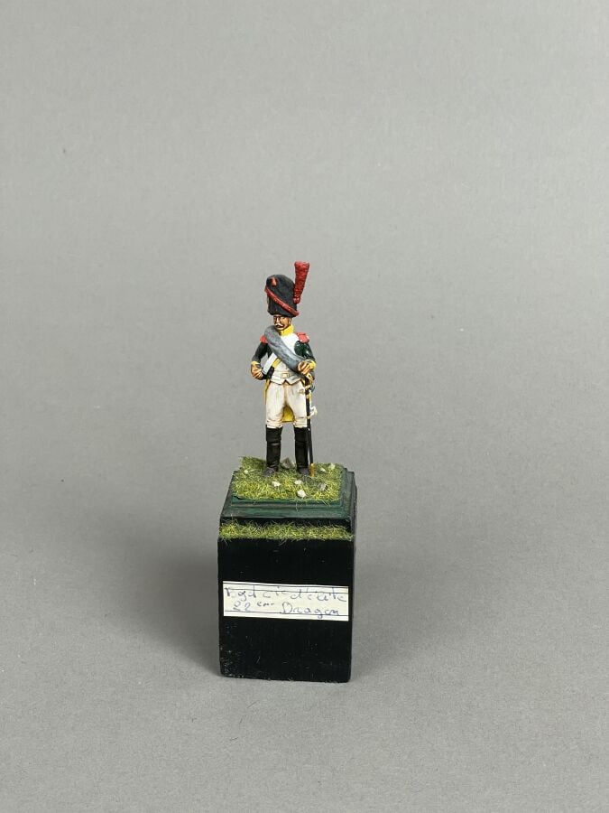 Brigadier Compagnie d'élite du 22ème dragon - Figurine 54 mm - Sur socle - Haut…