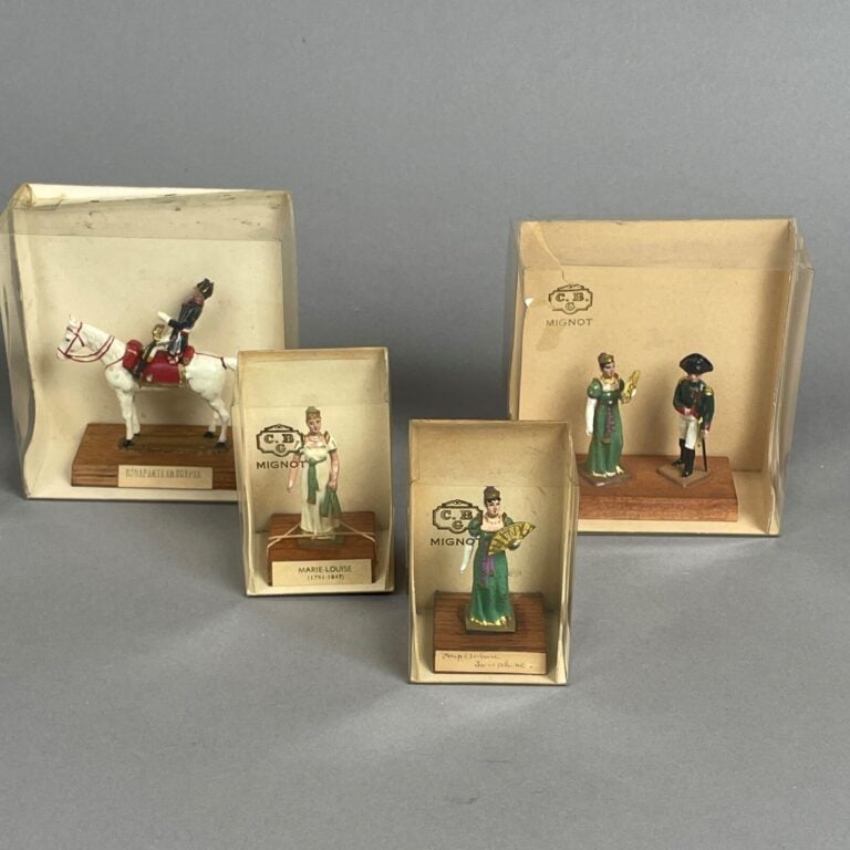 CBG Mignot - 4 boîtes de figurines : - - Marie-Louise - - Napoléon et Joséphine…