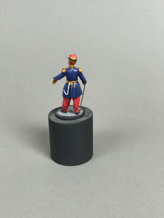 Officier de la Légion étrangère 1855 - Figurine Le Cimier 54 mm - Sur socle - H…