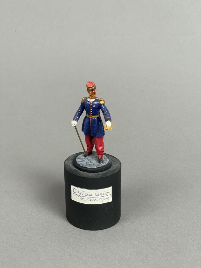 Officier de la Légion étrangère 1855 - Figurine Le Cimier 54 mm - Sur socle - H…
