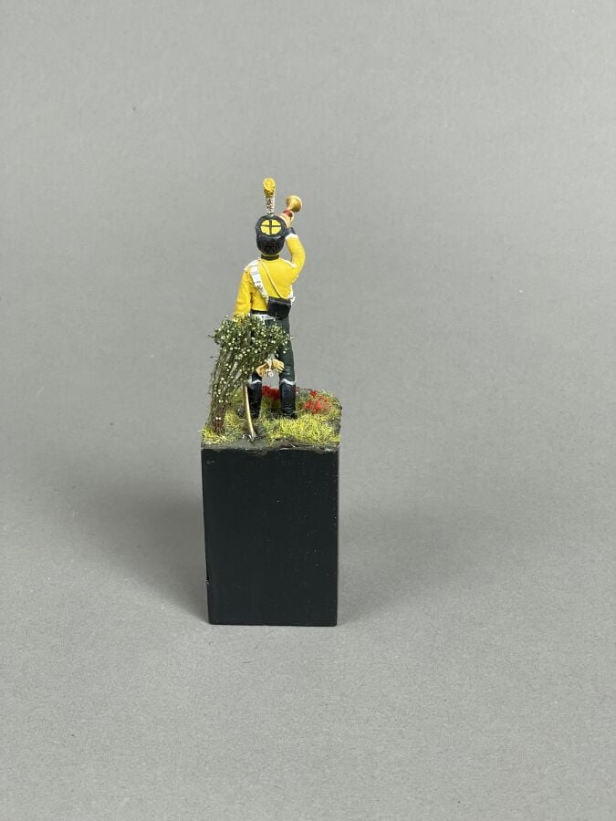 Trompette du 19ème régiment de chasseur à cheval de la ligue.1807 - Figurine 54…