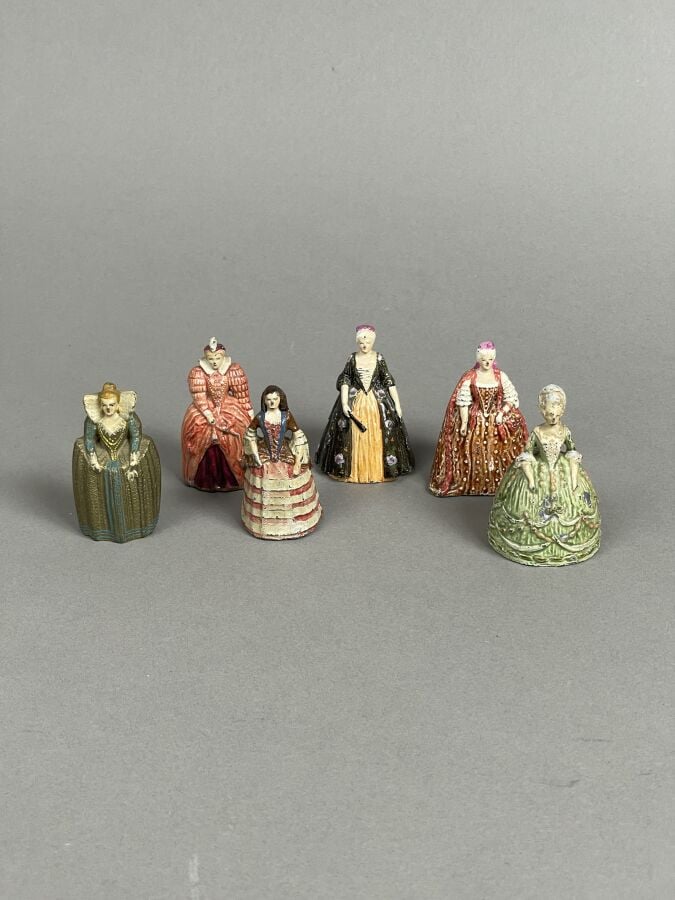 VERTUNNI - Ensemble de 6 figurines :Comtesse de Provence, Marie Mancini, Marie…