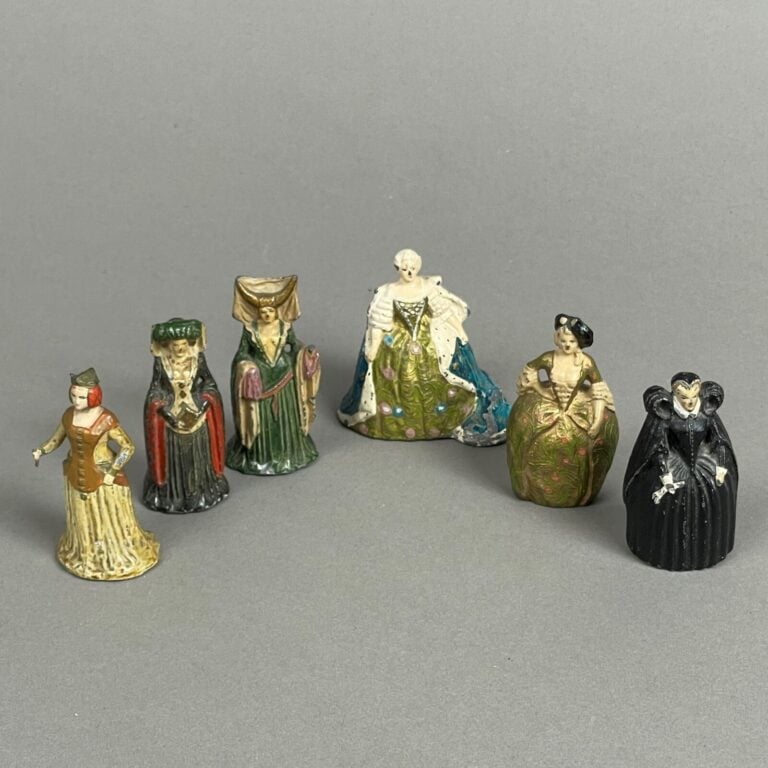 VERTUNNI - Ensemble de 6 figurines : Marie Leczinska, la Trémoille, Marie Stuar…